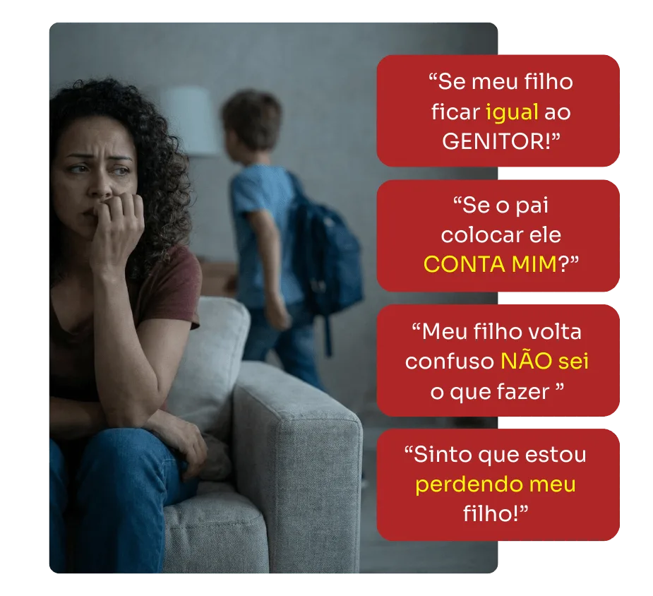 Mãe preocupada